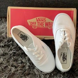 White Vans in white